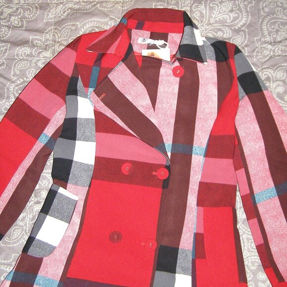 NEW size M/L 6-8 Plaid pattern by "Beauty Dress" brand - Picture 10 of 13